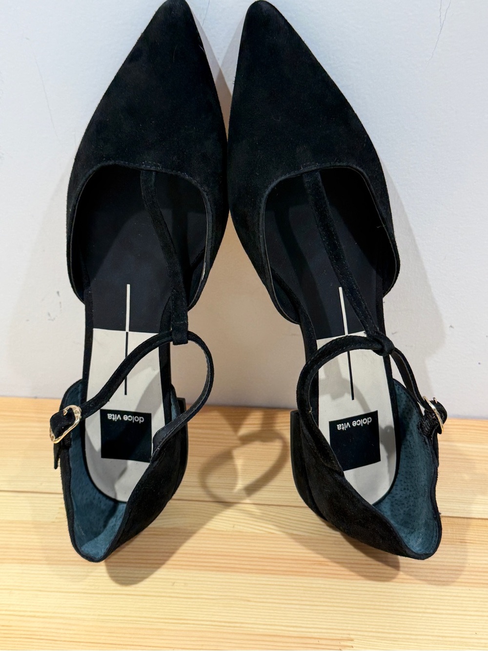 Dolce Vita Peaty T-Strap Pointed Toe Flats - Size 7 - NWOB - Picture 12 of 16